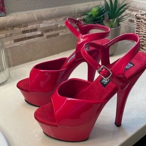 Sexy Platform heels in red